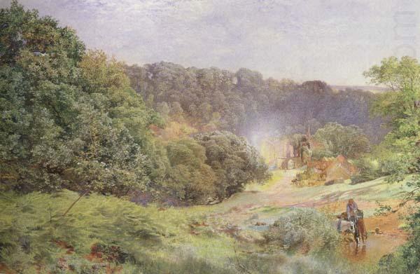 Alfred William Hunt,RWS Finchale Priory (mk46) china oil painting image
